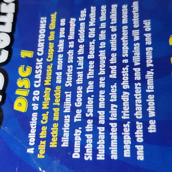 CARTOON vault Classics 4 DVD Collectors set Popeye Superman Felix cat Casper Tin - Picture 5 of 8